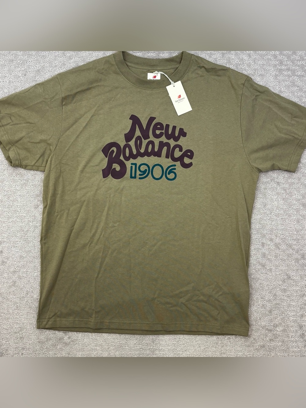 New Balance Made‎ in USA 1906 Graphic T-Shirt Green/Olive Mens Sz XL MiUSA
